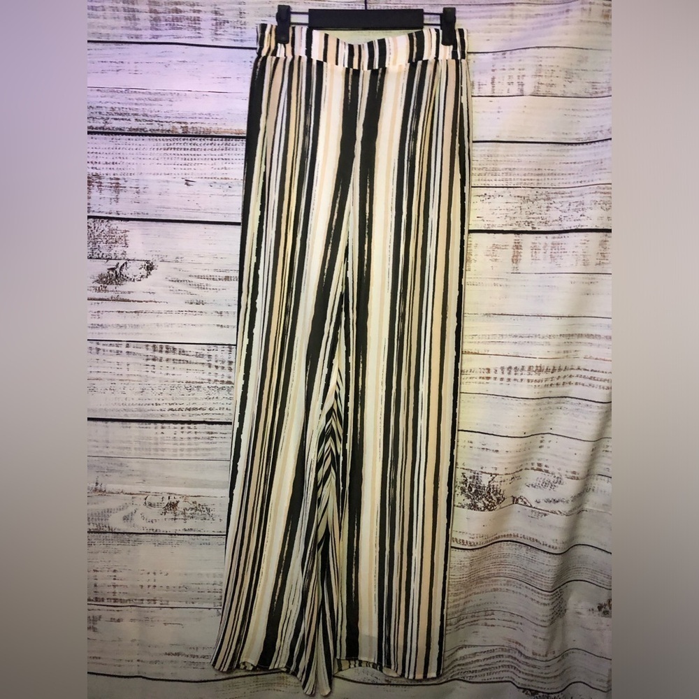 Cato Black and Tan Striped Pants 22/24